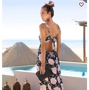 LASCANA Backless Dress - Pink and Blue